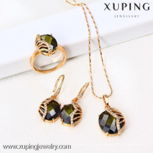 61418-Xuping Moda Mulher Jewlery Set com Banhado a Ouro 18K